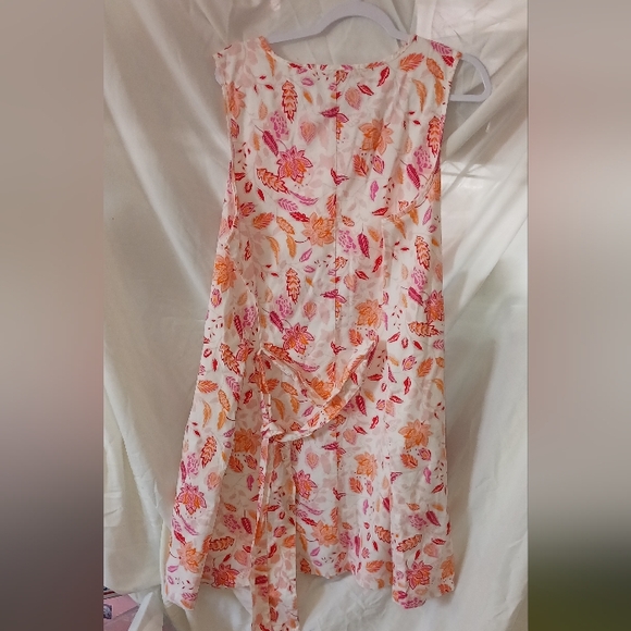 Croft and barrow a line linen dress with belt - Picture 2 of 4